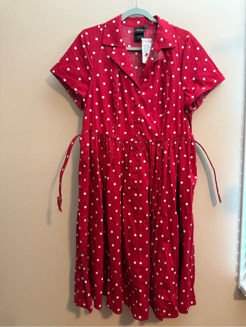 torrid Red Polka Dot Dress with Minnie Bow Accent Disney NWT